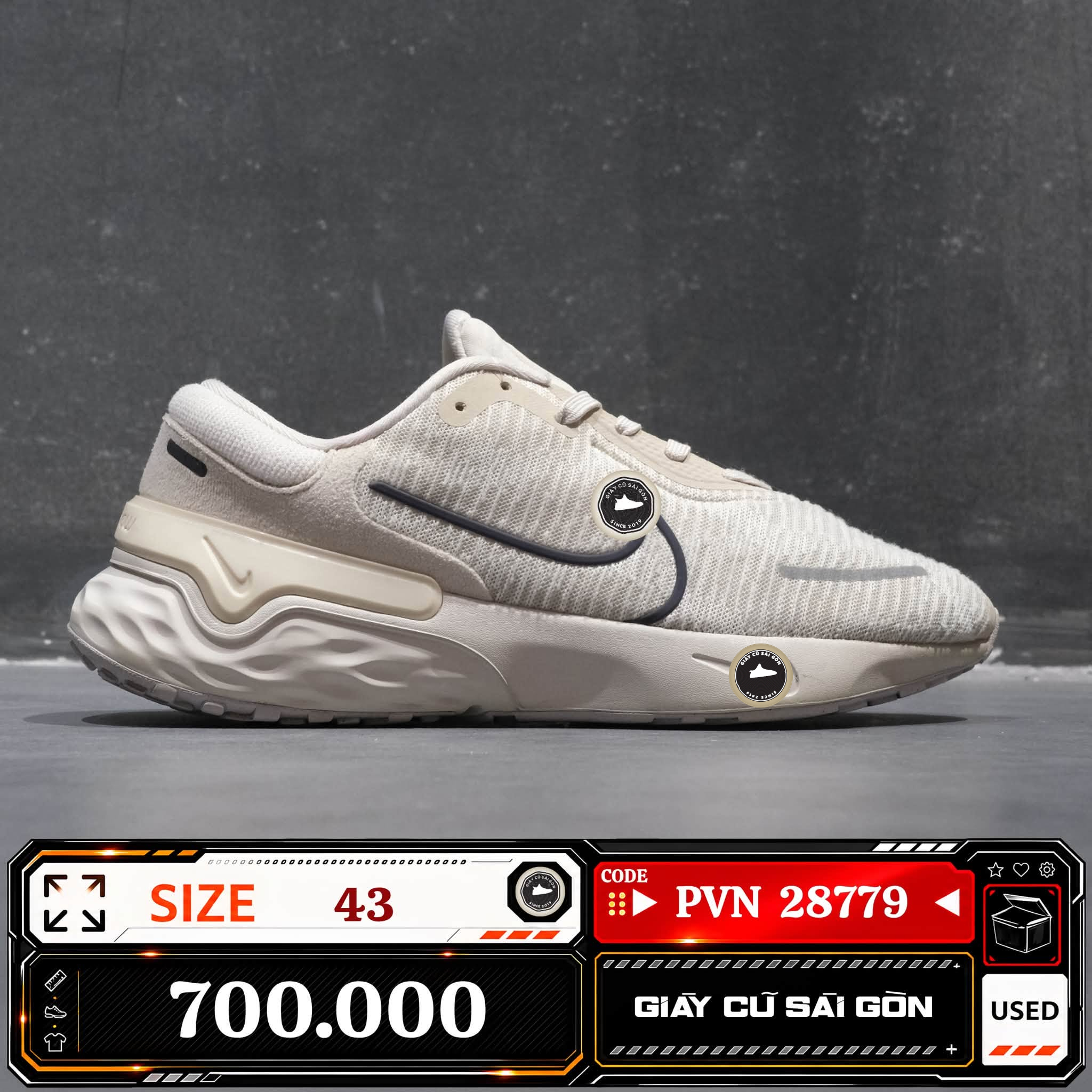 Nike Renew Run 4 Light Orewood Brown | DR2677-101 Cũ Size 43 | Giày Cũ Sài Gòn | PVN 28779
