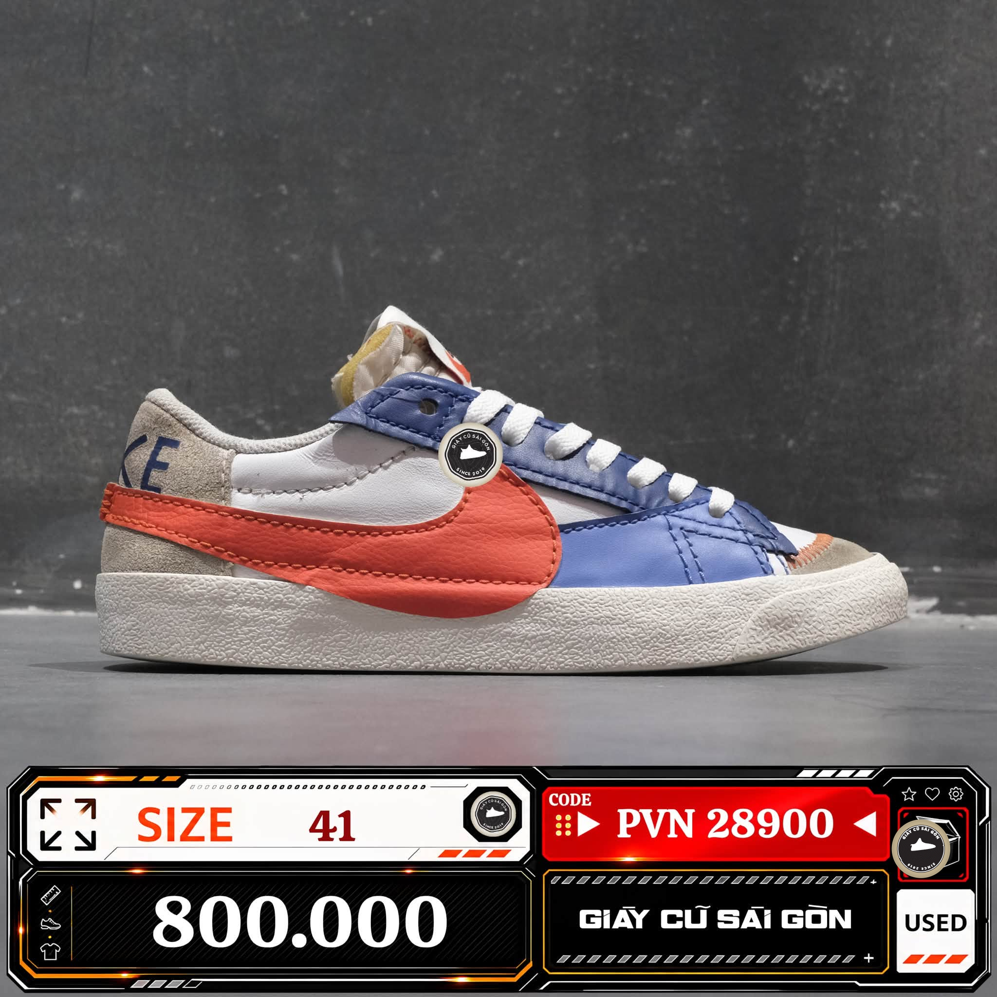 Nike Blazer Low '77 Jumbo | DV9122-181 Cũ Size 41 | Giày Cũ Sài Gòn | PVN 28900