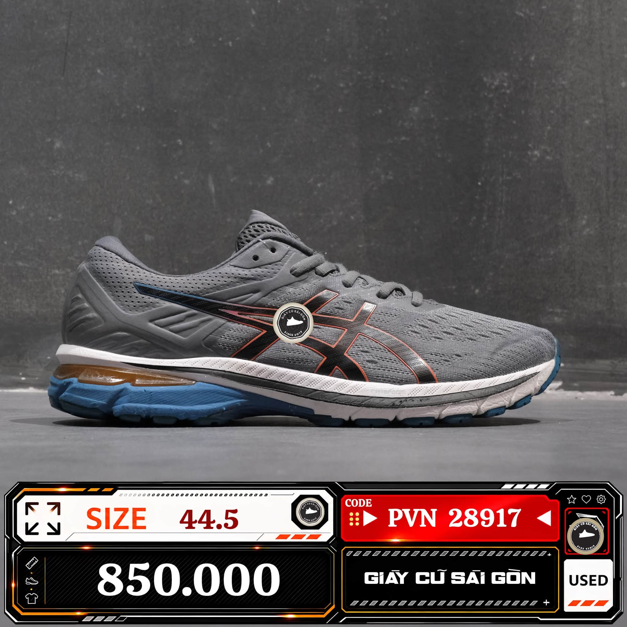 Asics Gt 2000 9 Metropolis Blue 1011A983 | 1011A9-83 Cũ Size 44.5 | Giày Cũ Sài Gòn | PVN 28917