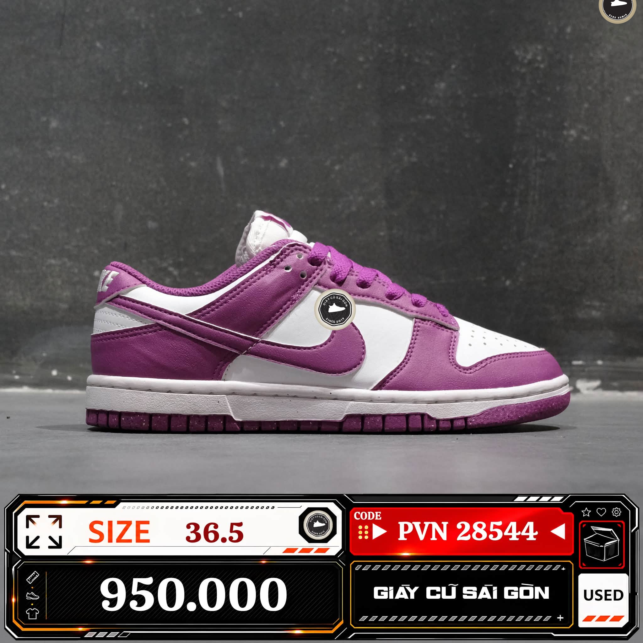 Nike Dunk Low Next Nature Hot Fuchsia | DD1873-110 Cũ Size 36.5 | Giày Cũ Sài Gòn | PVN 28544