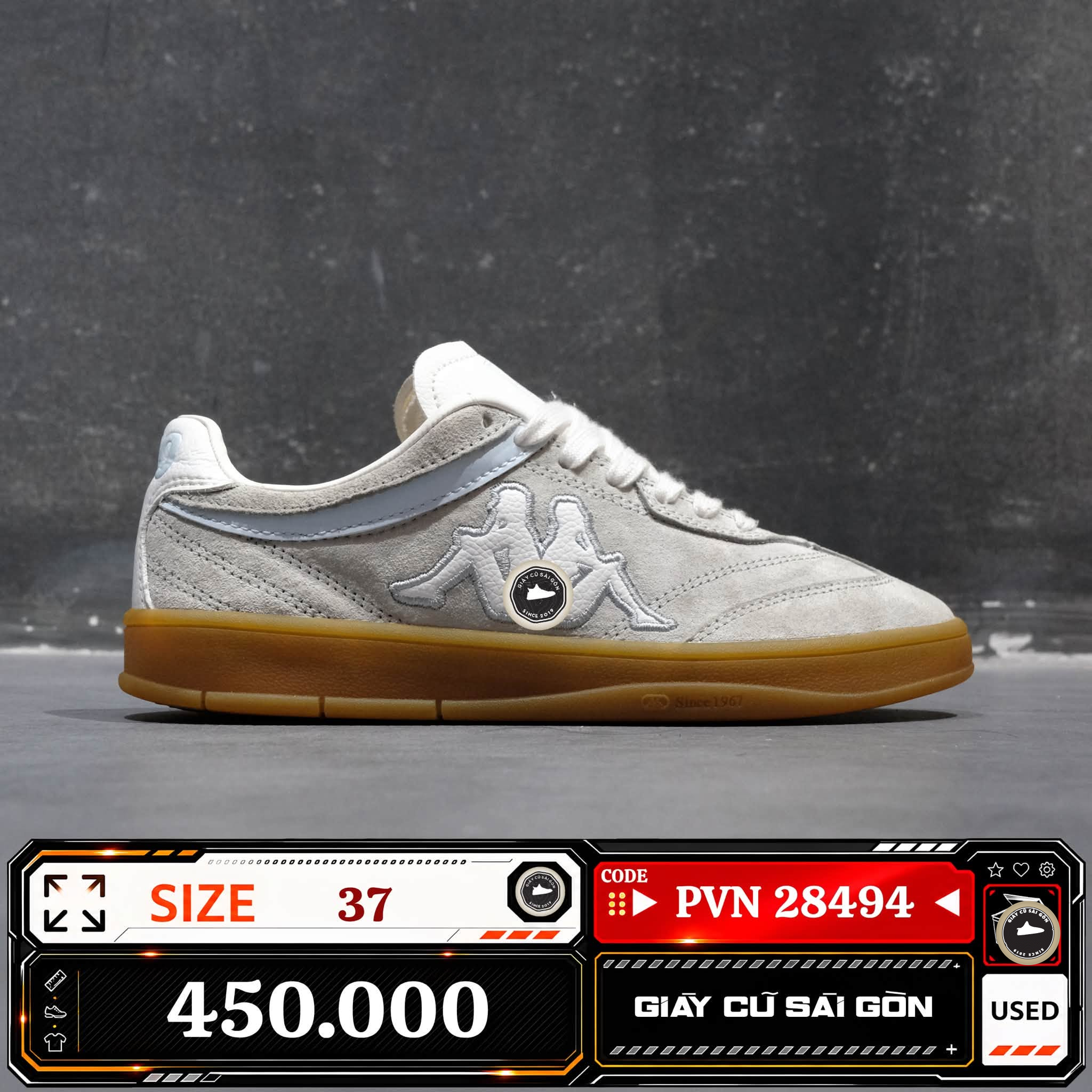 Kappa Tifo Retro Low 'blue White' | K0DZ5CC70-8131 Cũ Size 37 | Giày Cũ Sài Gòn | PVN 28494