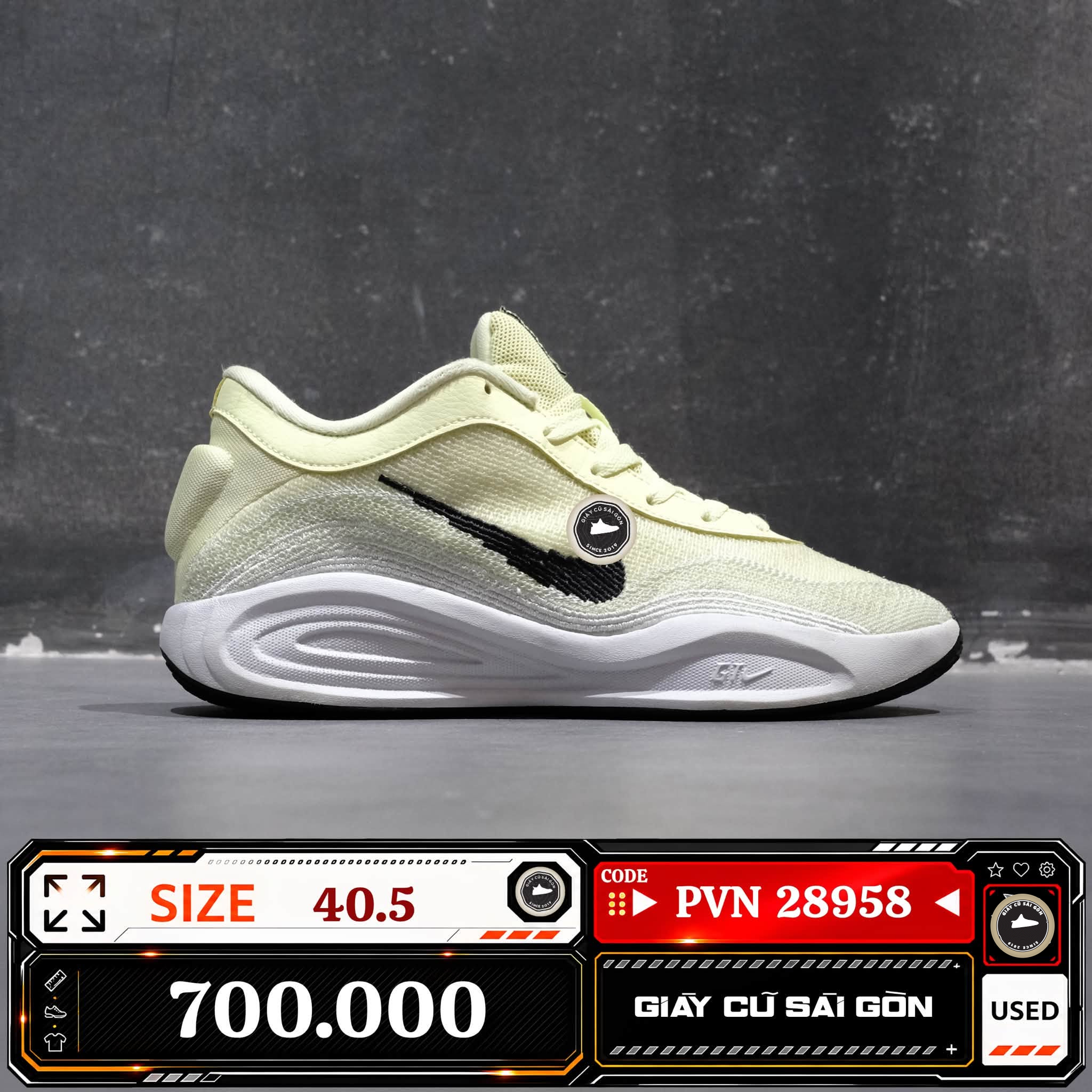 Nike G.t. Hustle Academy Ep | FJ7808-701 Cũ Size 40.5 | Giày Cũ Sài Gòn | PVN 28958