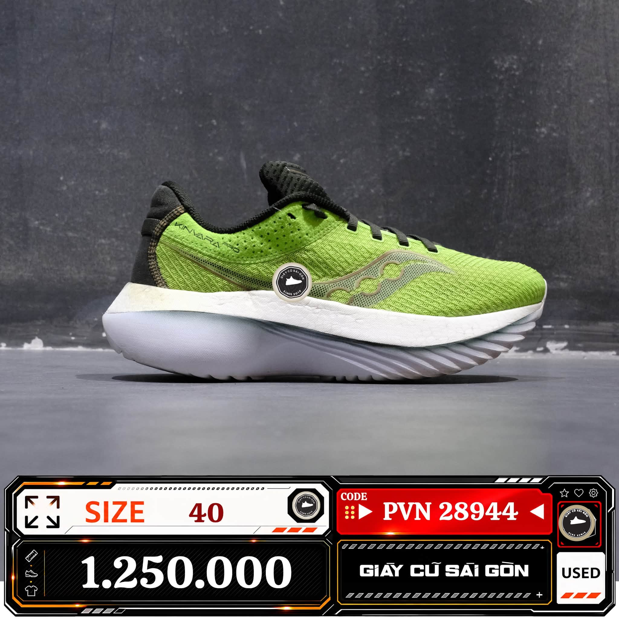 Saucony Kinvara Pro | S20847-31 Cũ Size 40 | Giày Cũ Sài Gòn | PVN 28944