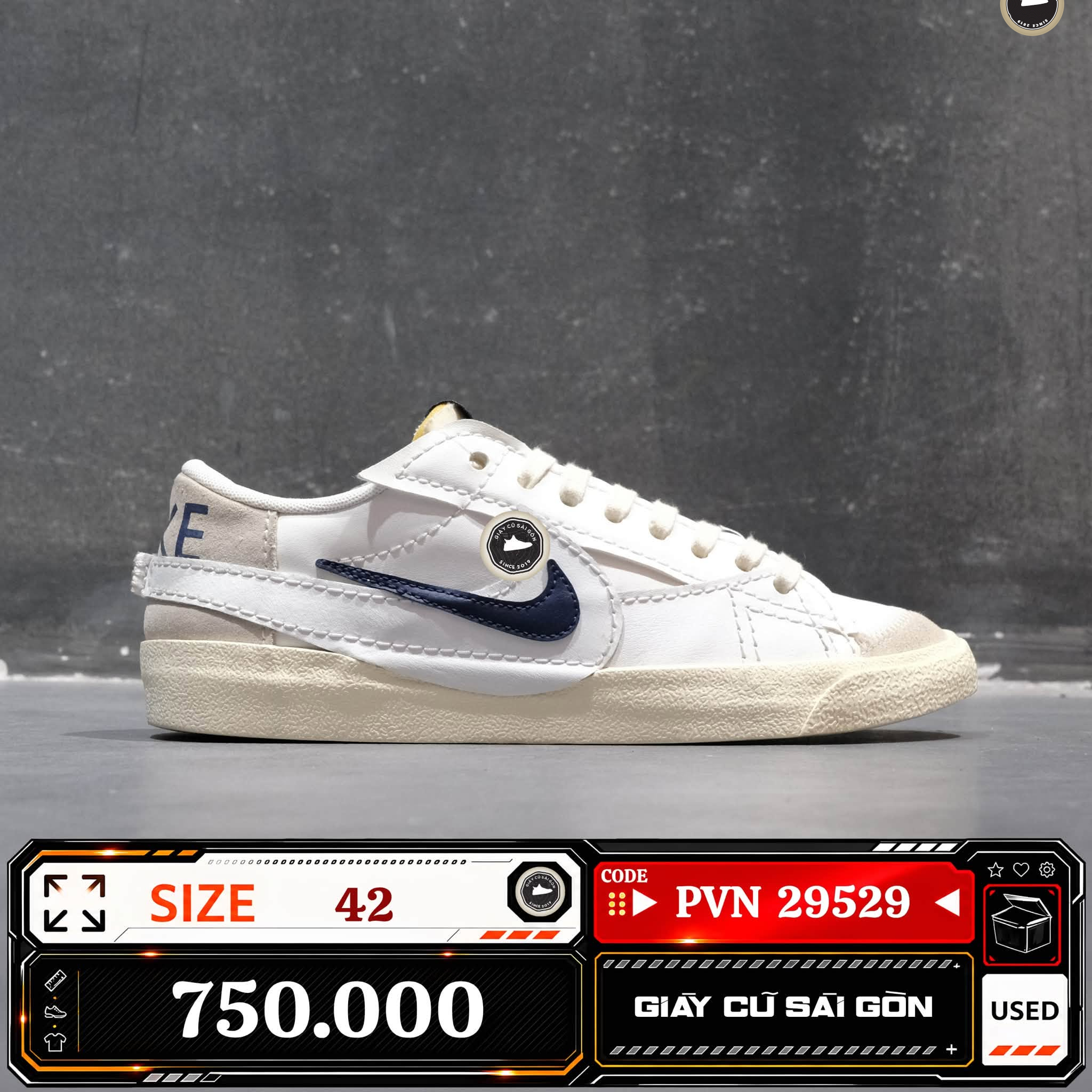 Nike Blazer Low '77 Jumbo Se | FD0378-121 Cũ Size 42 | Giày Cũ Sài Gòn | PVN 29529