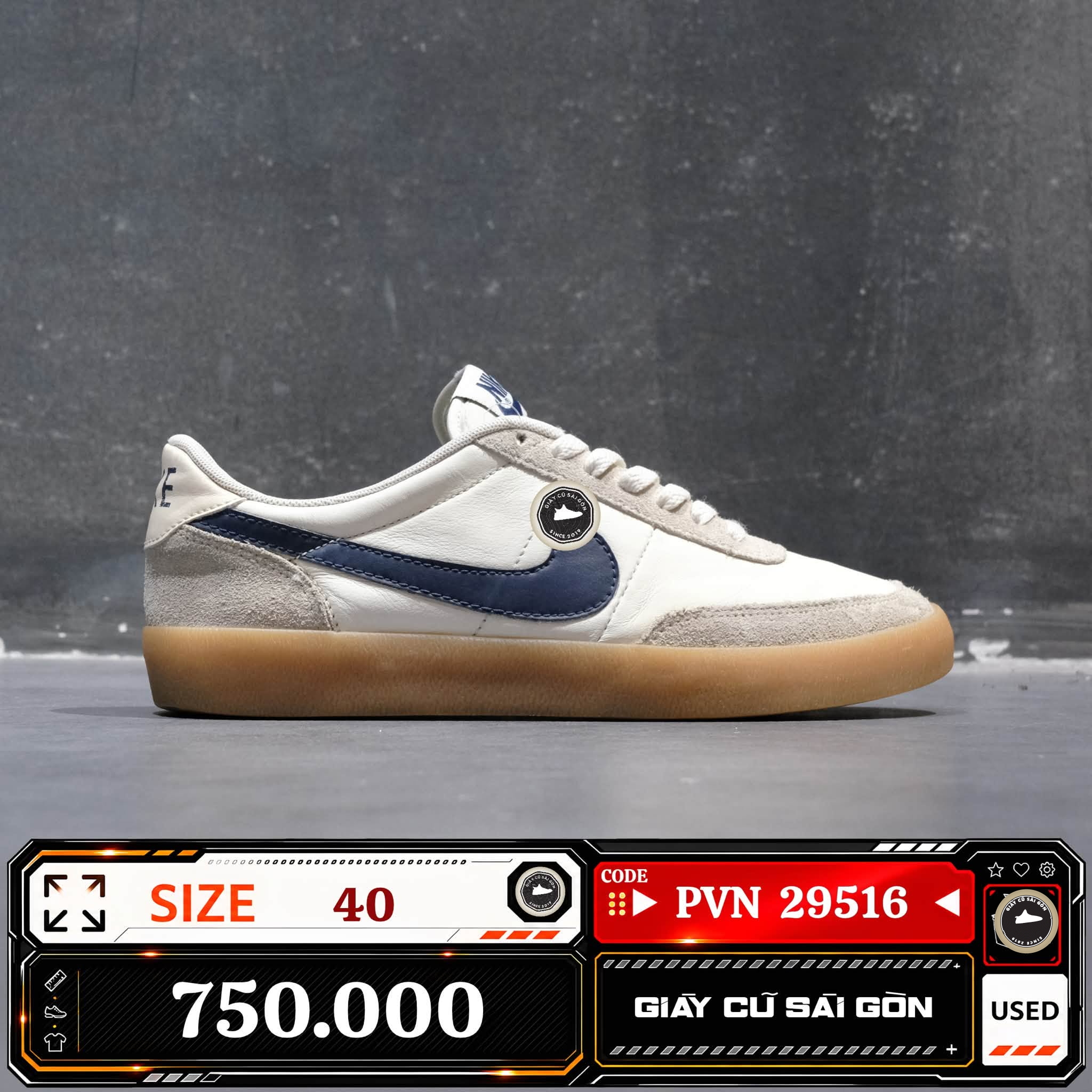 Nike Killshot 2 Leather | 432997-107 Cũ Size 40 | Giày Cũ Sài Gòn | PVN 29516