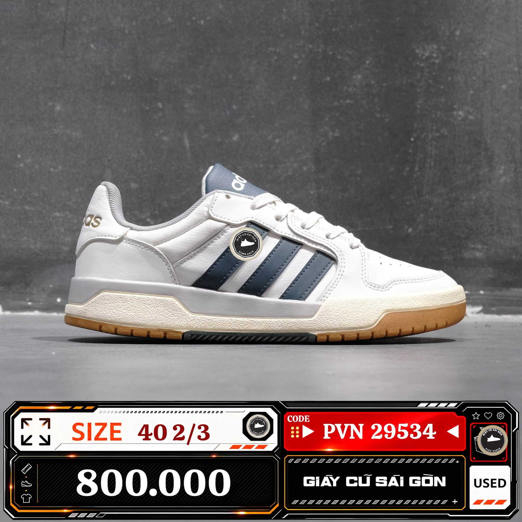 Adidas Entrap Shoes | JR7984 Cũ Size 40 2/3 | Giày Cũ Sài Gòn | PVN 29534