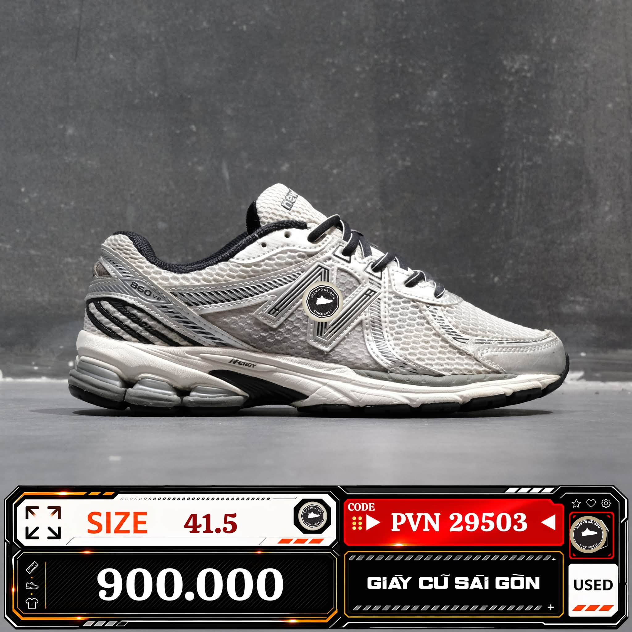 New Balance Milky Way Pack Optic White ML860GB2 | 860V2 Cũ Size 41.5 | Giày Cũ Sài Gòn | PVN 29503